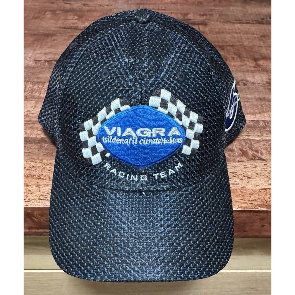 Pfizer Racing Team Hat Cap Snap Back Black Embroidered Pfizer Promo Mens